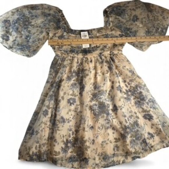 Abercrombie & Fitch Emerson Blue Floral Mini Dress - Sz Medium - NWT - Picture 6 of 7